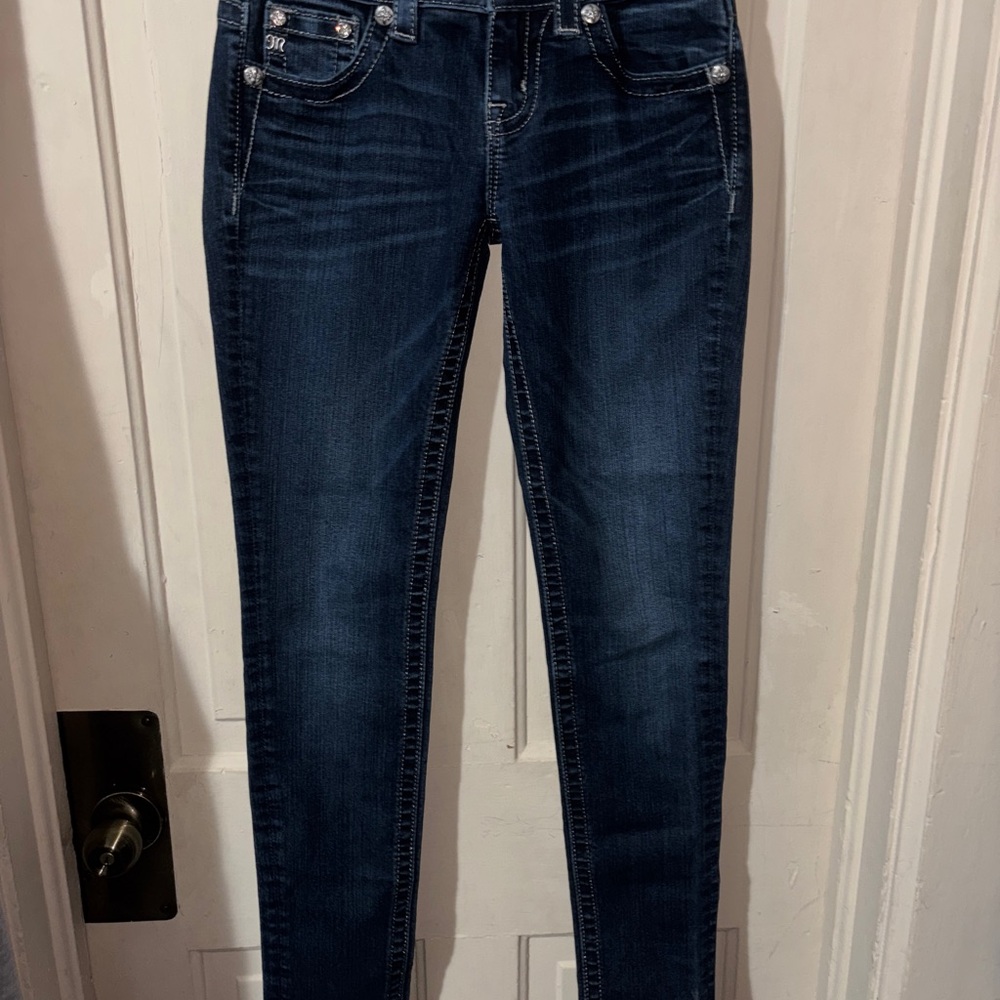 Miss Me Dark Indigo Skinny Jeans 26